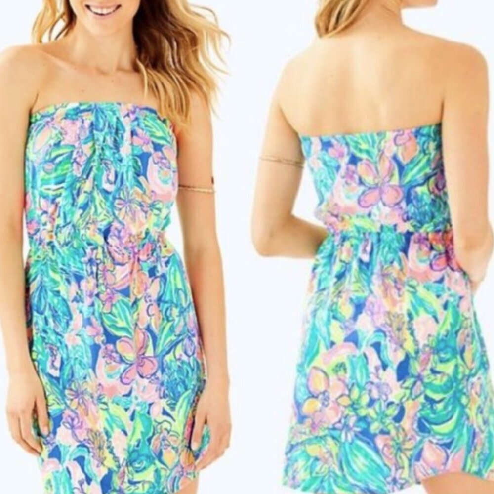Lilly Pulitzer Windsor dress in Bennett blue surf gypsea size XXS NWT